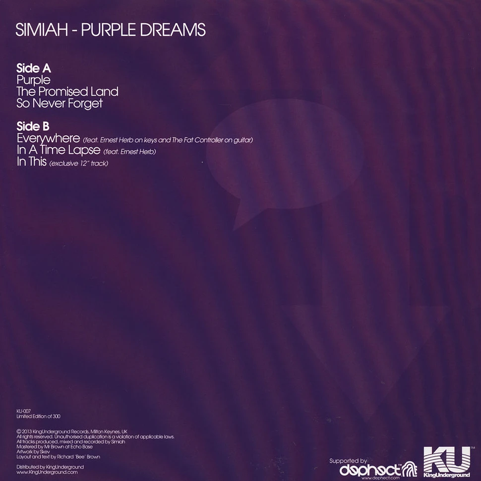 Simiah - Purple Dreams EP