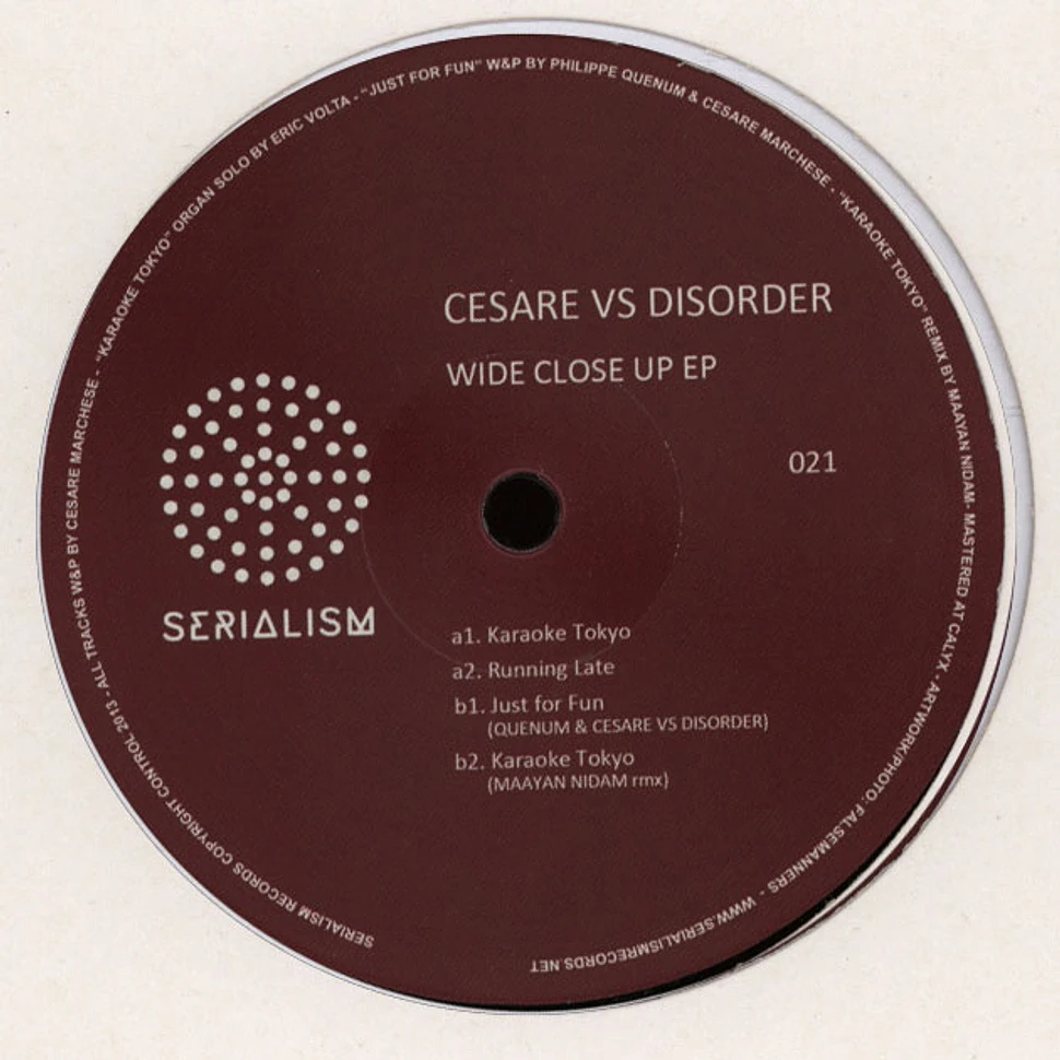 Cesare vs. Disorder - Wide Close Up