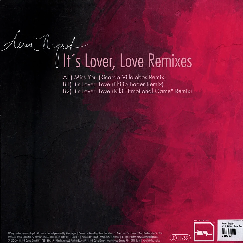 Aerea Negrot - It's Lover, Love Remixes