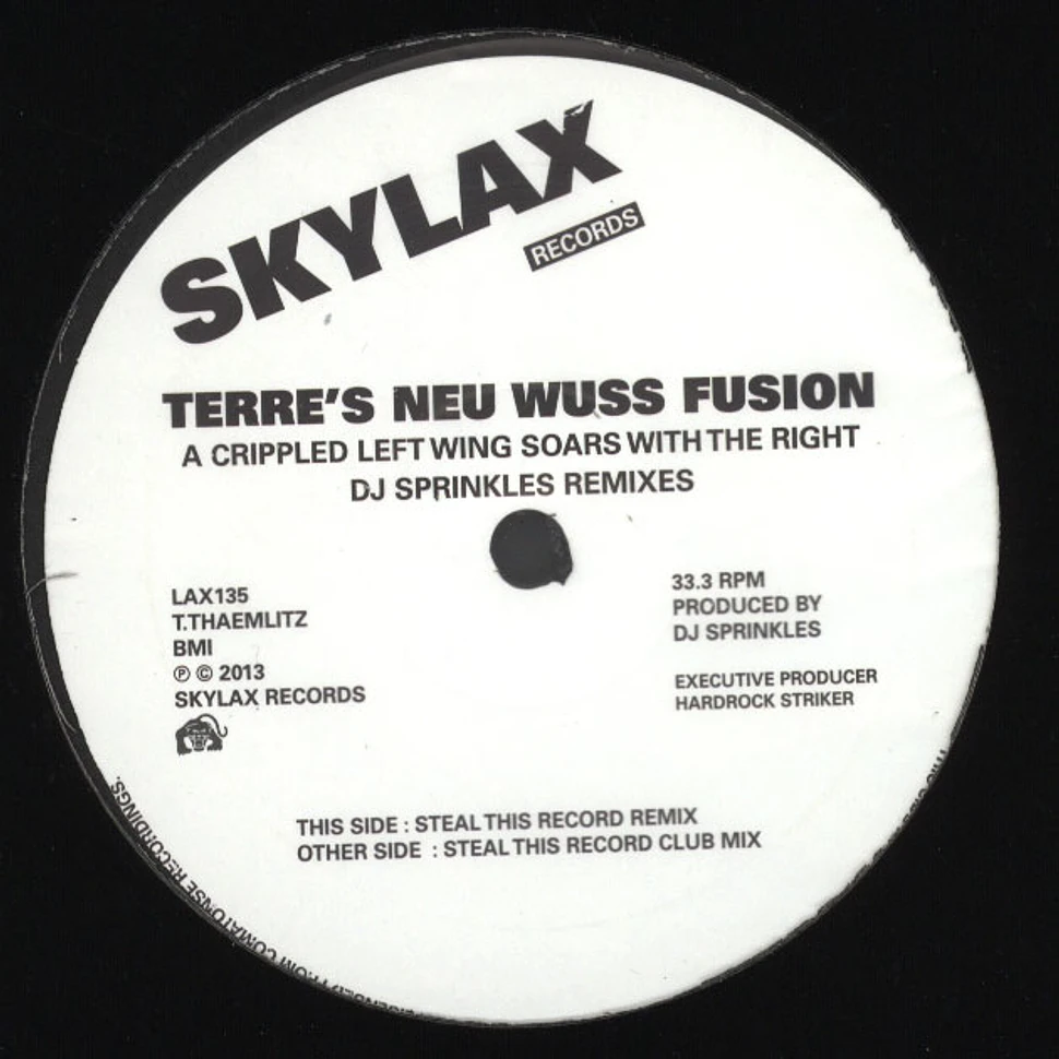 Terre's Neu Wuss Fusion - A Crippled Left Wing Soars With The Right DJ Sprinkles Remixes