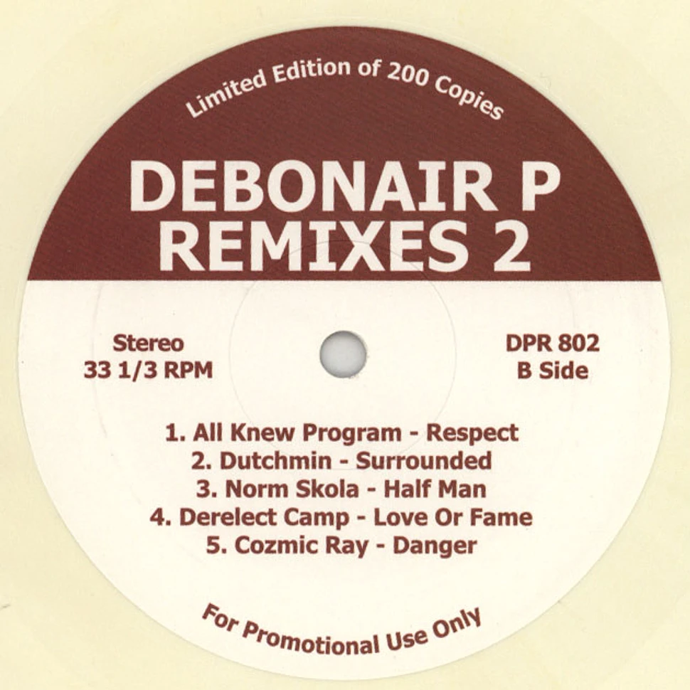 Debonair P - Remixes 2 Cream Vinyl Edition