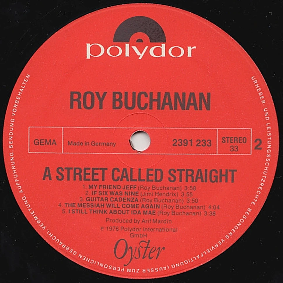 Roy Buchanan - A Street Called Straight