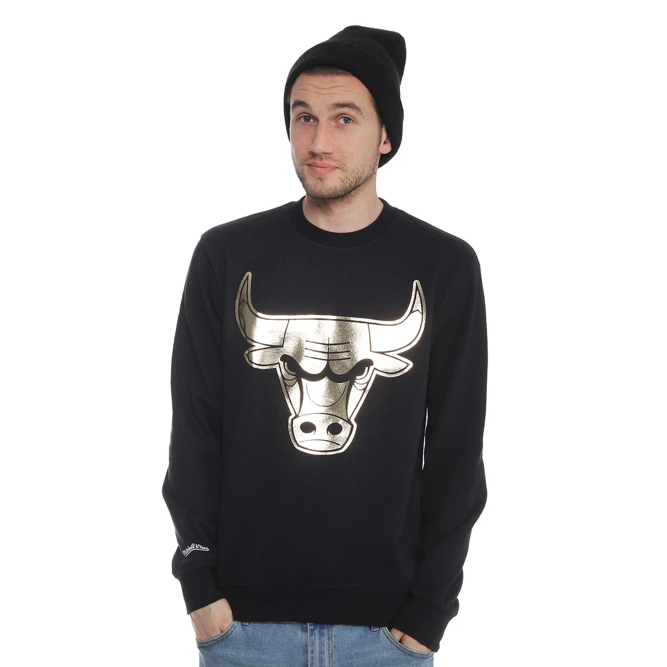 Mitchell & Ness - Chicago Bulls NBA Crewneck Sweater (Black&Gold Pack)