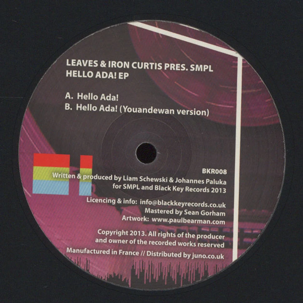 Iron Curtis / Leaves Pres. SMPL - Hello Ada EP