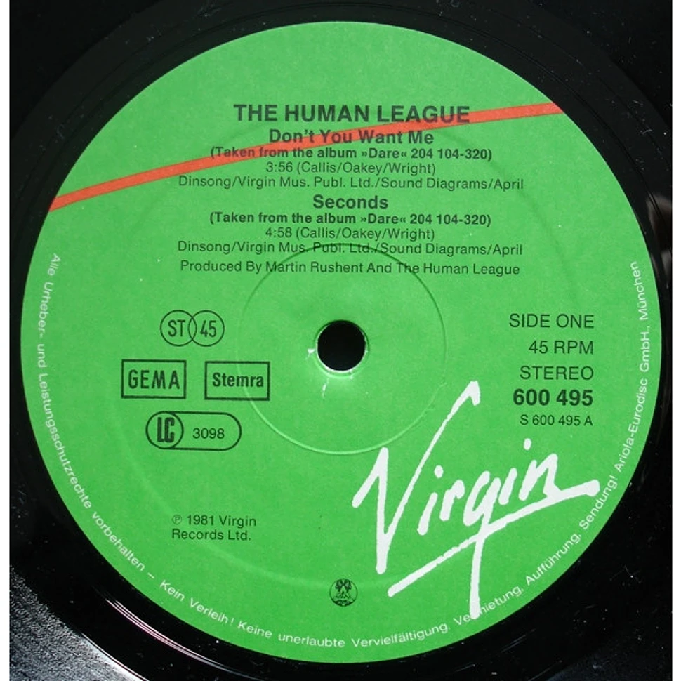 The Human League - Don't You Want Me • Seconds • Do Or Die