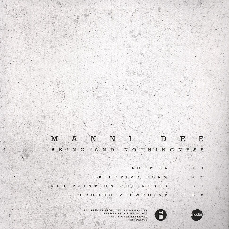 Manni Dee - Being And Nothingness