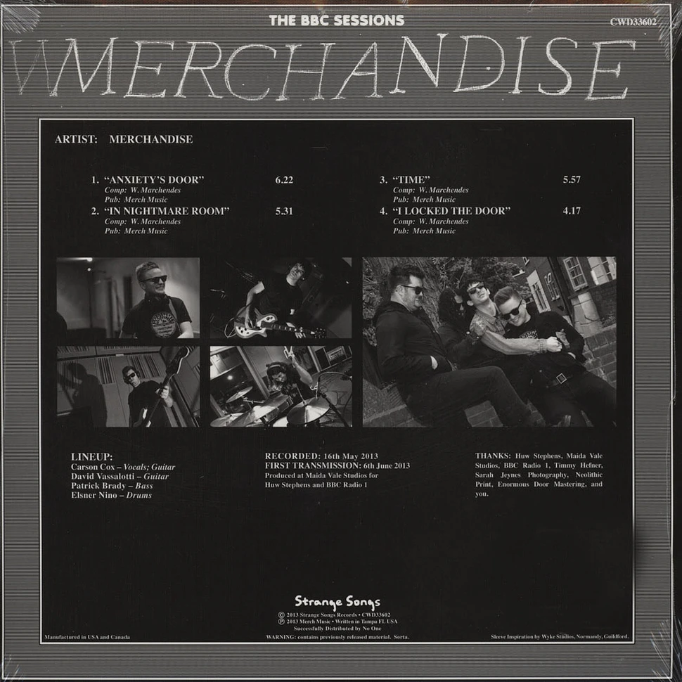 Merchandise - The BBC Sessions