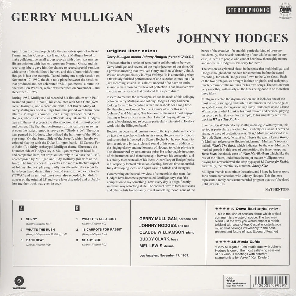Johnny Mulligan - Gerry Mulligan Meets Johnny Hodges