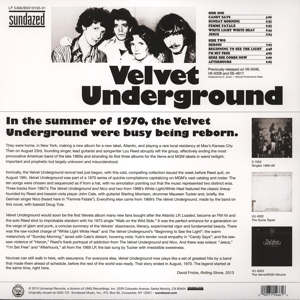 Velvet Underground - Golden Archive Series