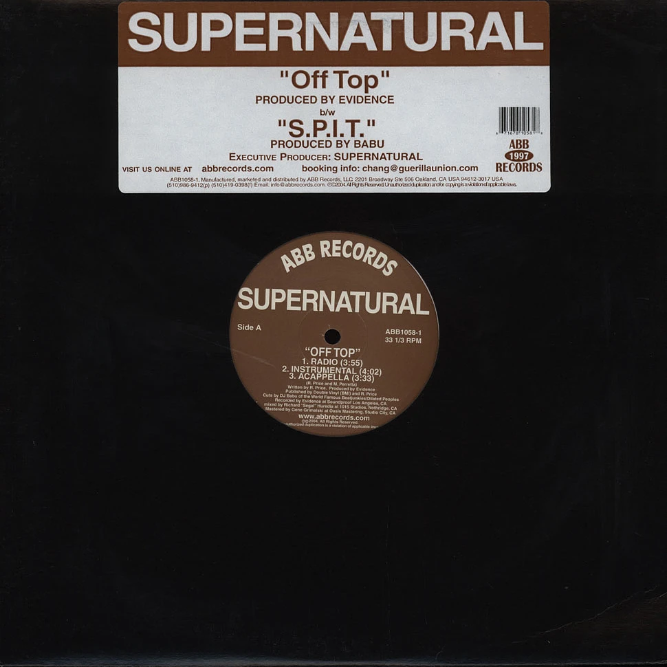 Supernatural - Off Top / S.P.I.T.