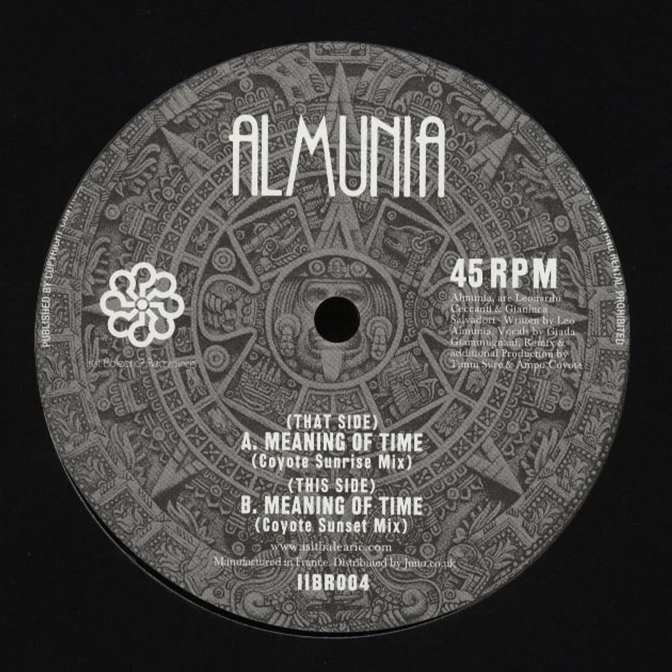 Almunia - Meaning Of Time (10")