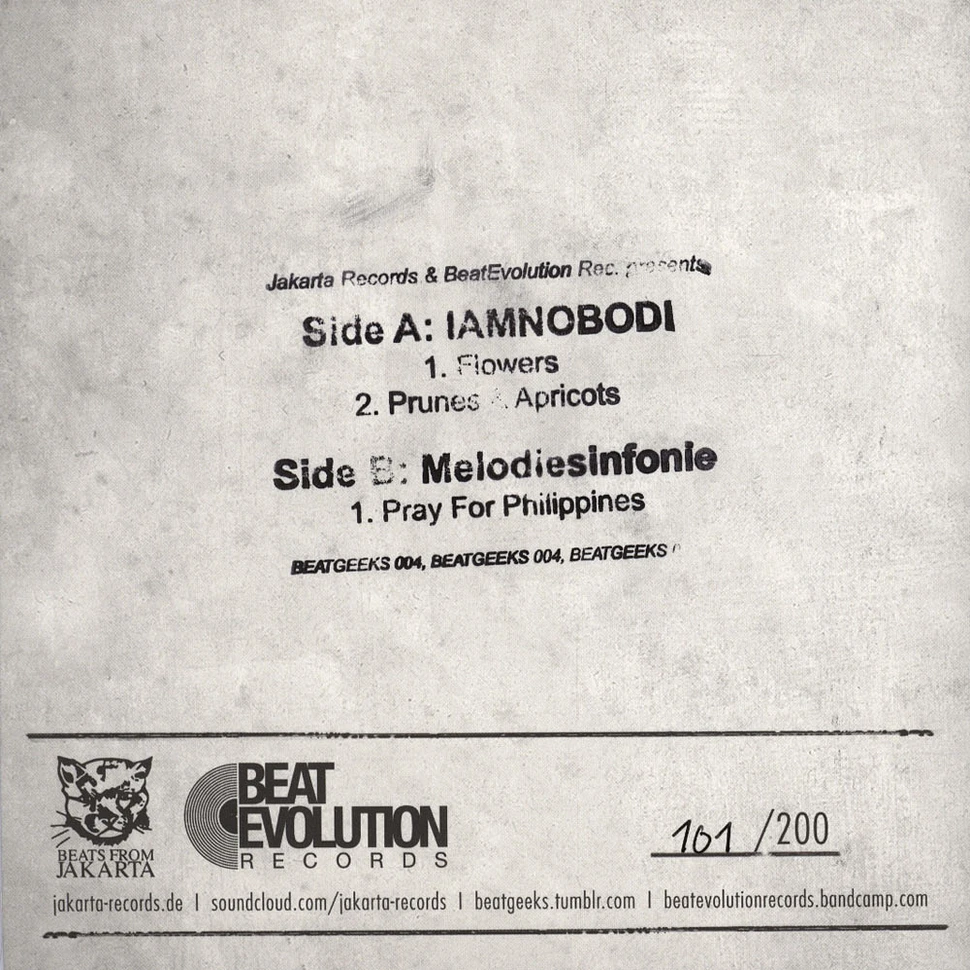 Iamnobodi / Melodiesinfonie - Beatgeeks 004