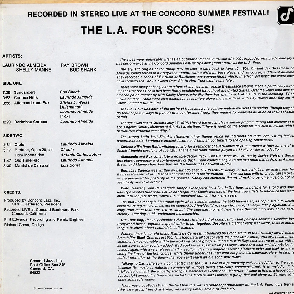 LA4 - The L.A. Four Scores!
