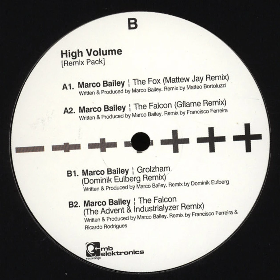 Marco Bailey - High Volume Remix Pack