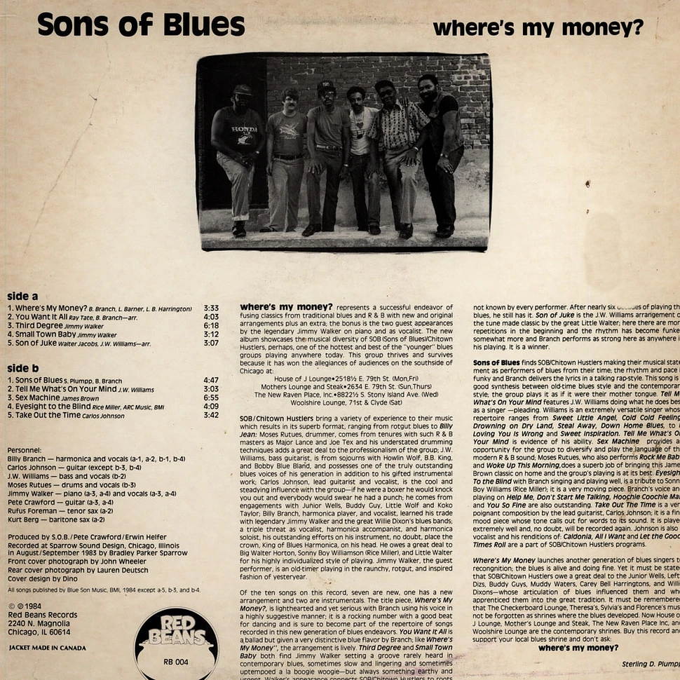 Sons Of Blues - Where's My Money?