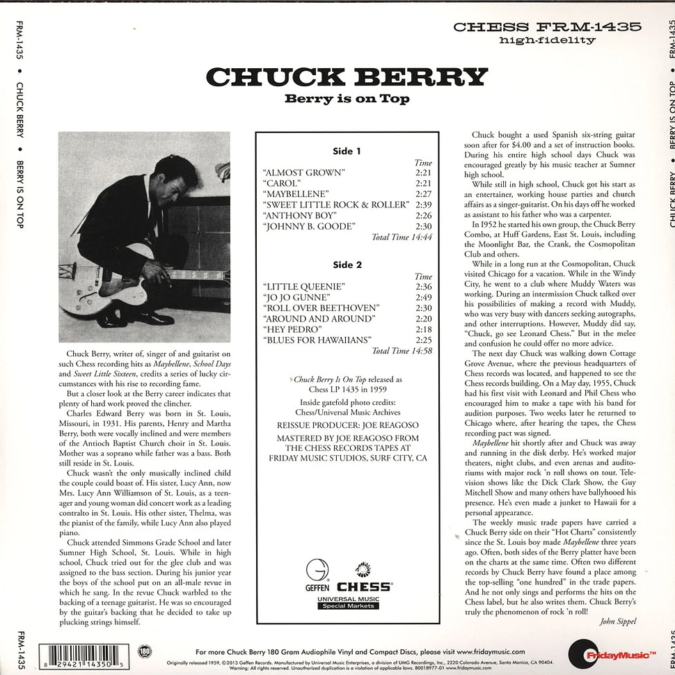 Chuck Berry - Berry Is On Top