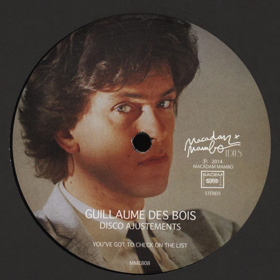 Guillaume Des Bois - Disco Ajustements