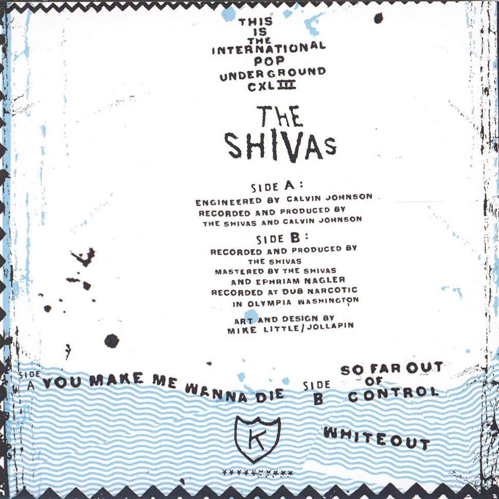 Shivas - You Make Me Wanna Die / Whiteout & So Far Out Of