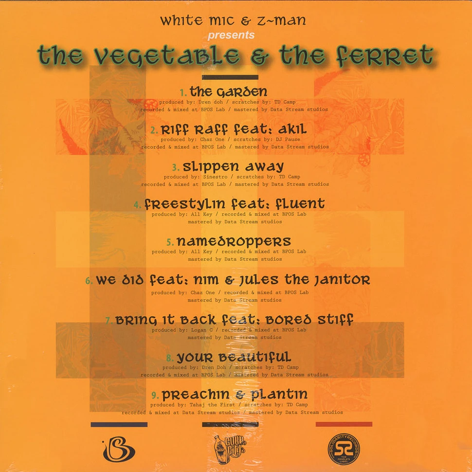 White Mic of Bored Stiff & Z-Man - The Vegetable & The Ferret Green Vinyl Edition