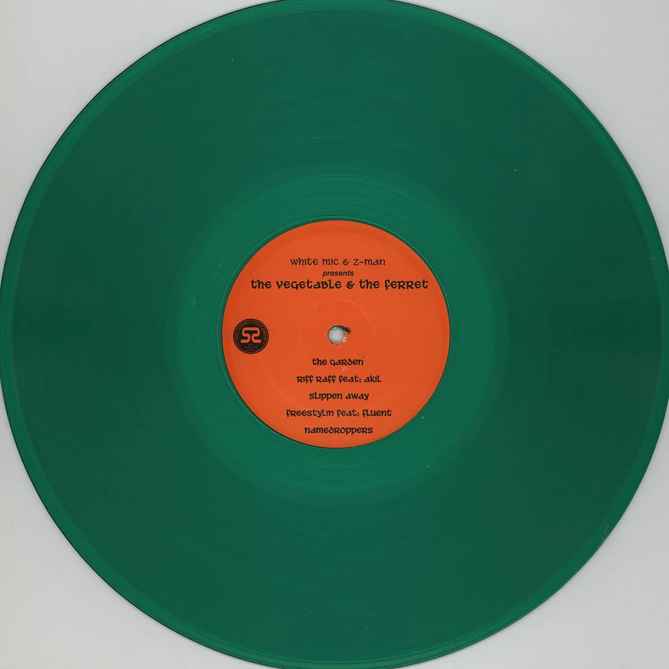 White Mic of Bored Stiff & Z-Man - The Vegetable & The Ferret Green Vinyl Edition