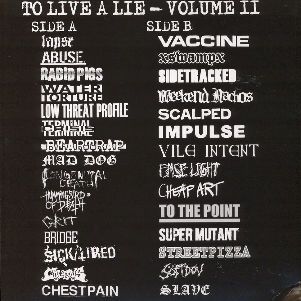 V.A. - To Live A Lie Volume 2