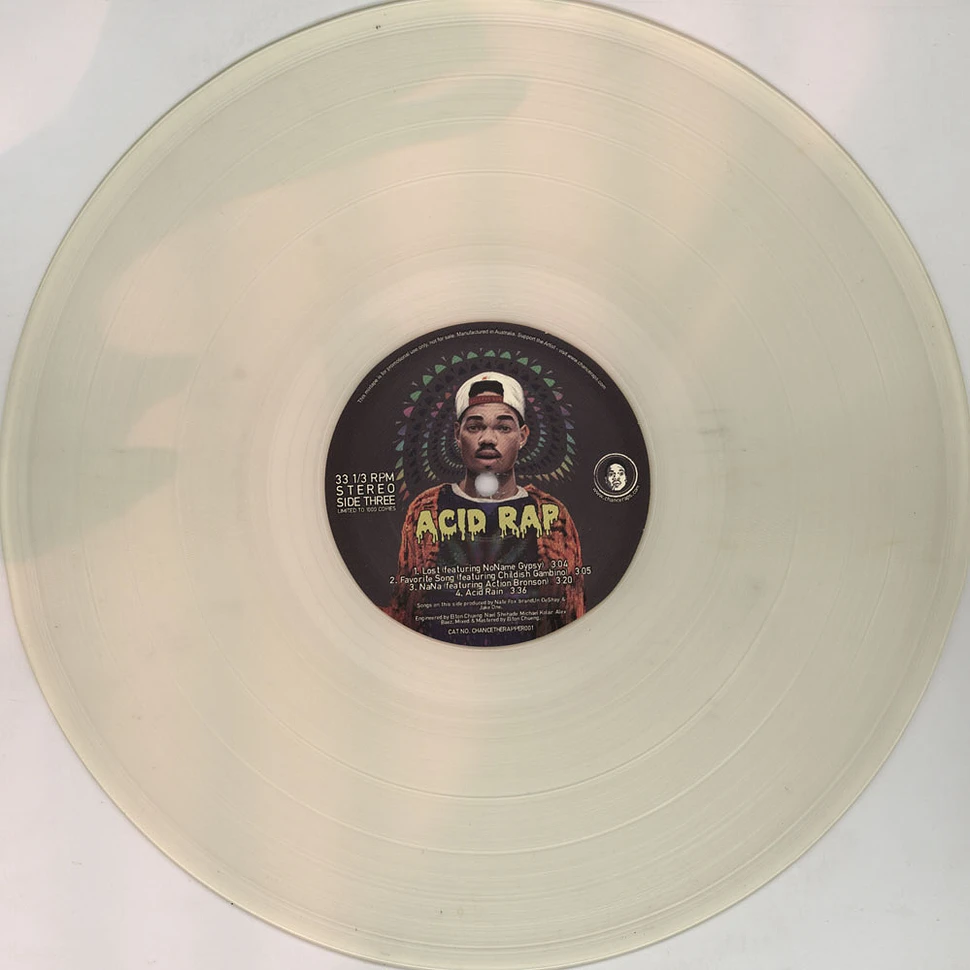 Chance The Rapper - Acid Rap Clear Vinyl Edition