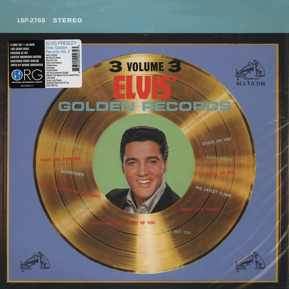 Elvis Presley - Elvis Golden Records Volume 3