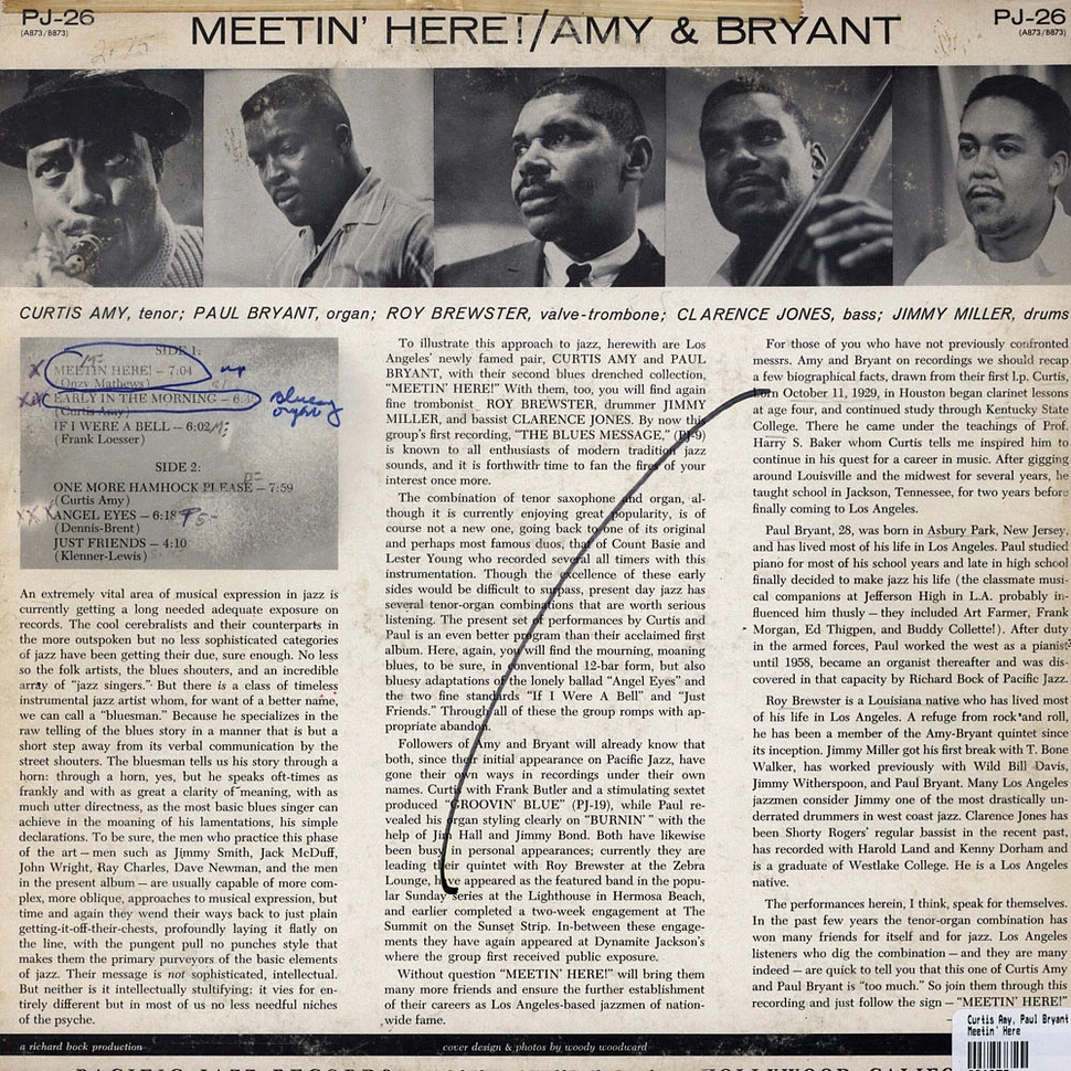 Curtis Amy, Paul Bryant - Meetin' Here