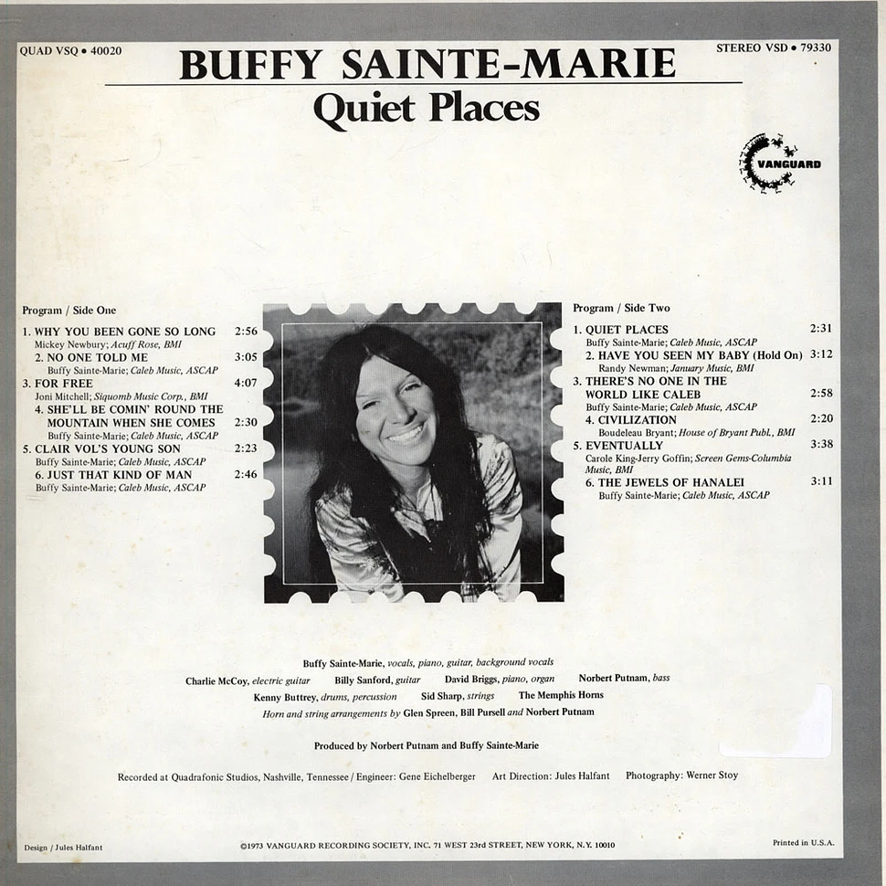 Buffy Sainte-Marie - Quiet Places