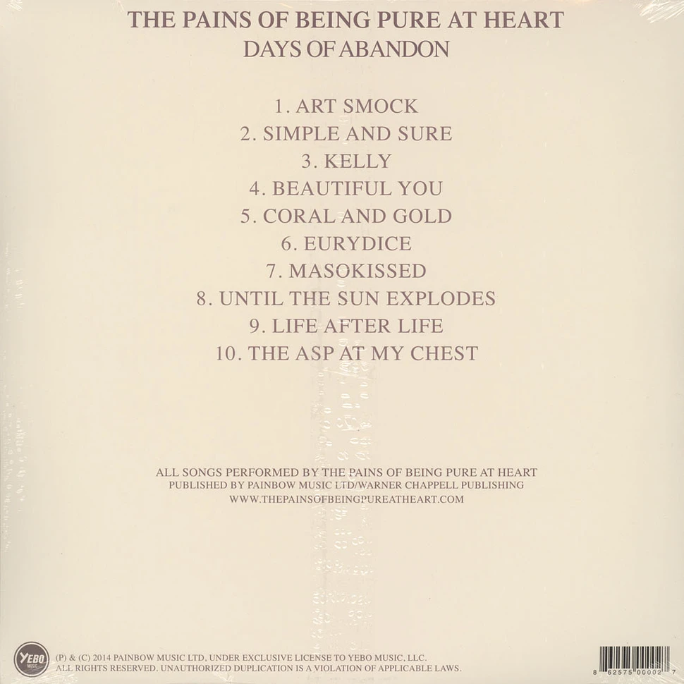 The Pains Of Being Pure At Heart - Days Of Abandon