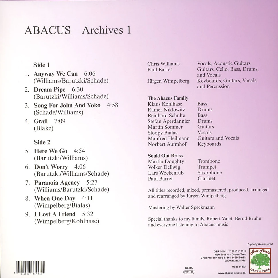 Abacus - Archives 1: News From The 80s