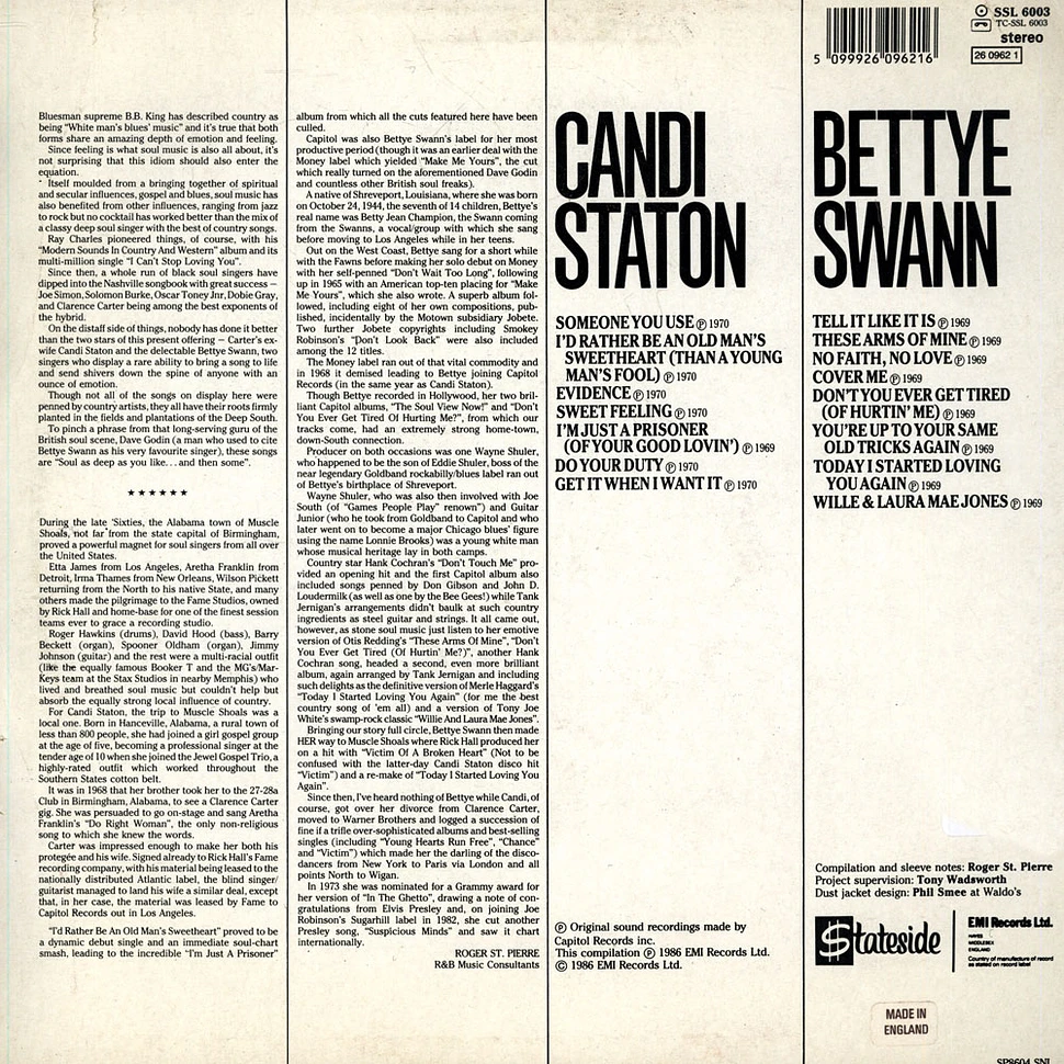 Candi Staton & Bettye Swann - Tell It Like It Is