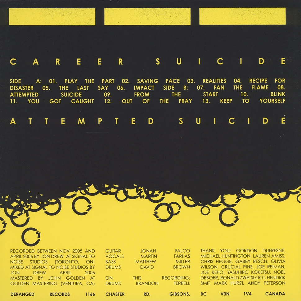 Career Suicide - Attempted Suicide