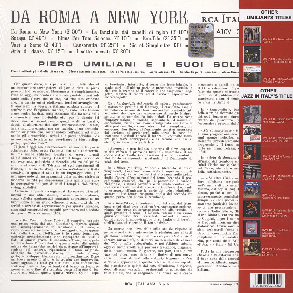Piero Umiliani - Da Roma A New York