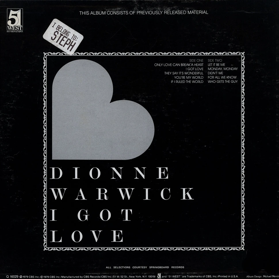 Dionne Warwick - I Got Love