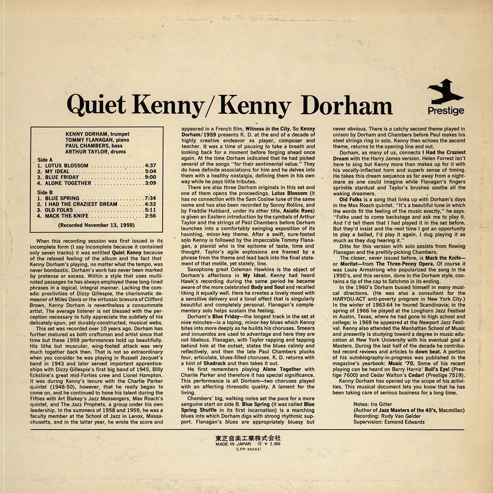 Kenny Dorham - Quiet Kenny