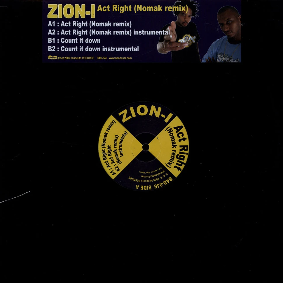 Zion I - Act Right (Nomak Remix)