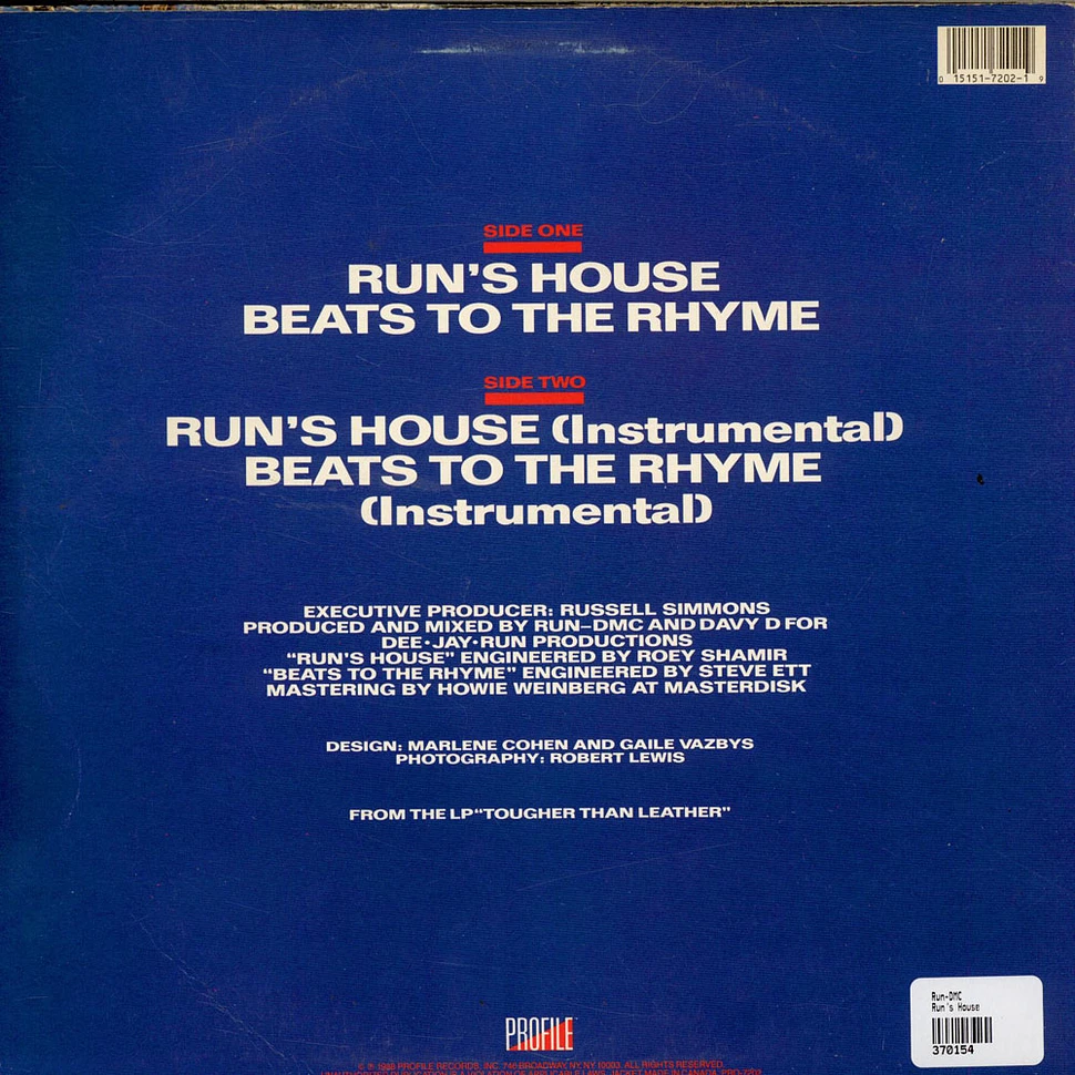 Run DMC - Run's House / Beats To The Rhyme
