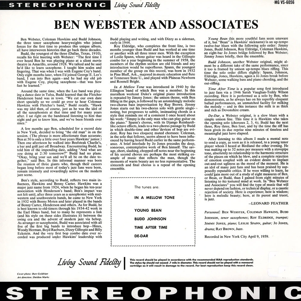 Ben Webster - Ben Webster And Associates