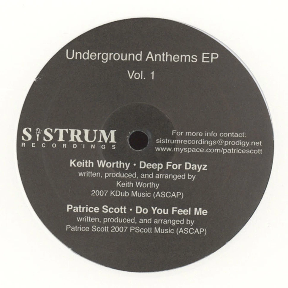 V.A. - Underground Anthems EP 2014 Reissue