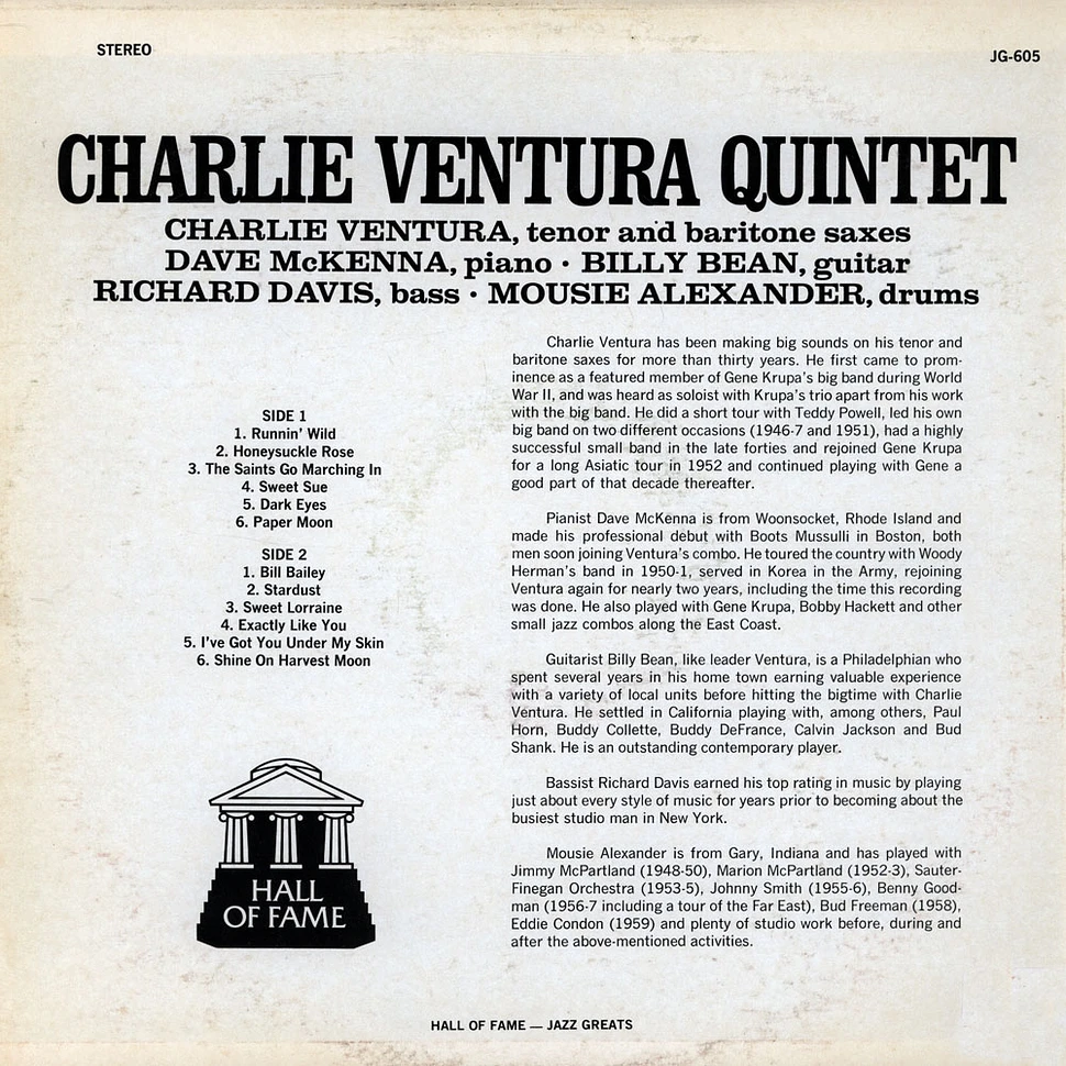 Charlie Ventura Quintet - Charlie Ventura Quintet