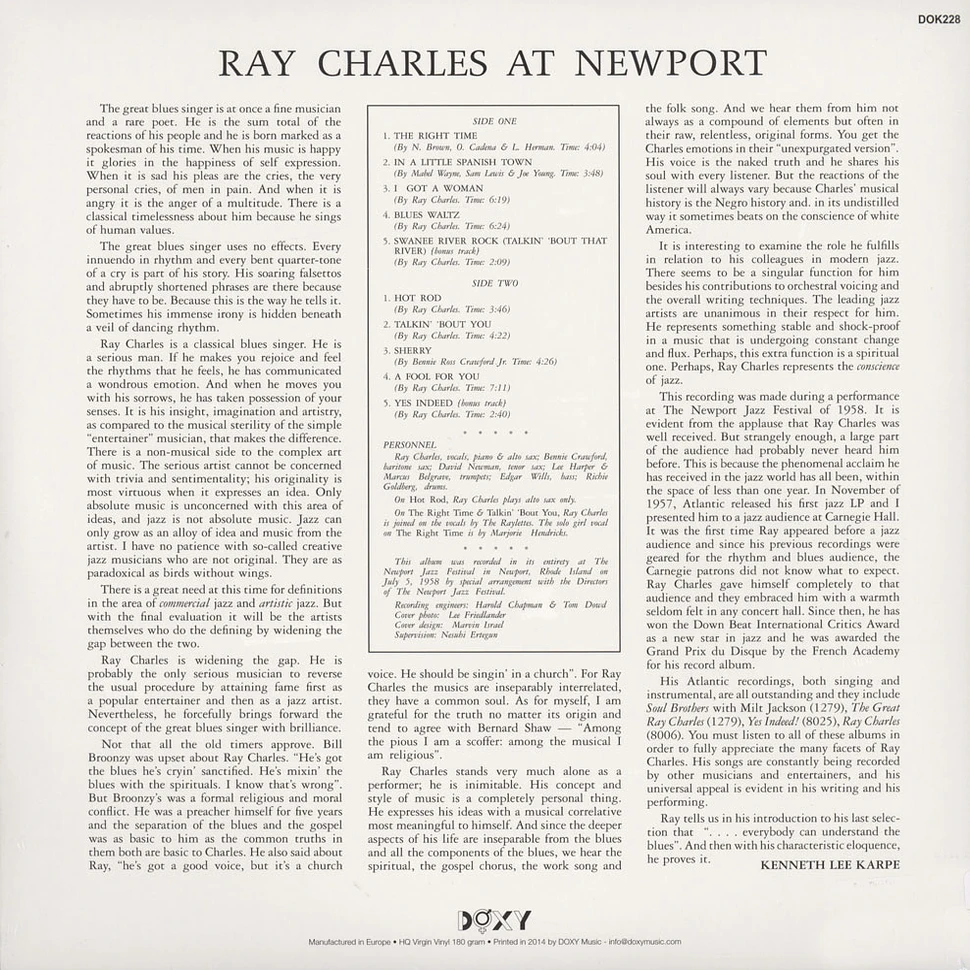 Ray Charles - Live At Newport ‘58