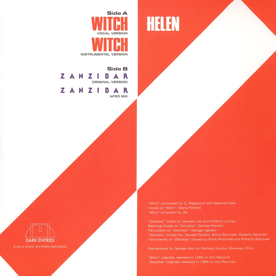 Helen - Witch / Zanzibar