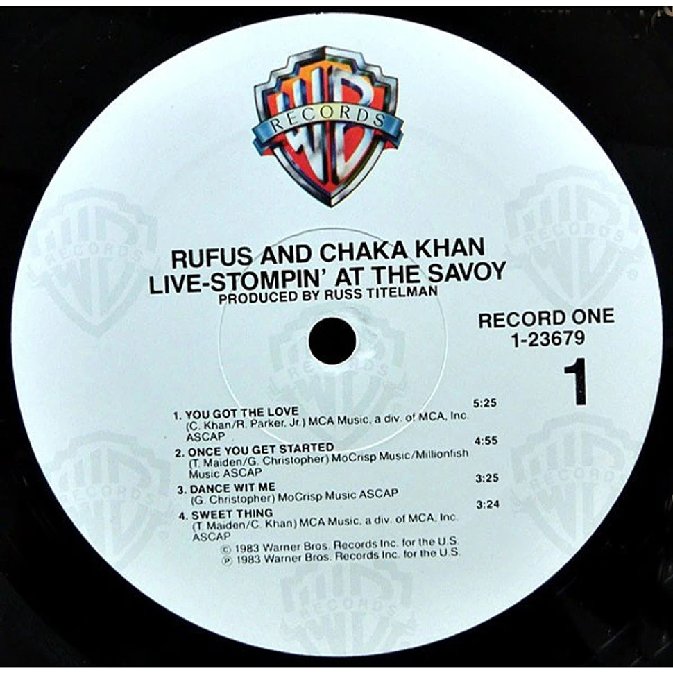 Rufus & Chaka Khan - Live - Stompin' At The Savoy