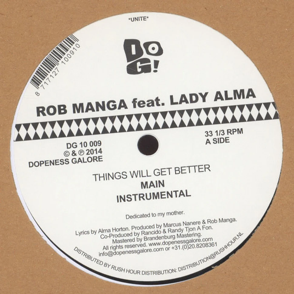 Rob Manga - Things Will Get Better Feat. Lady Alma