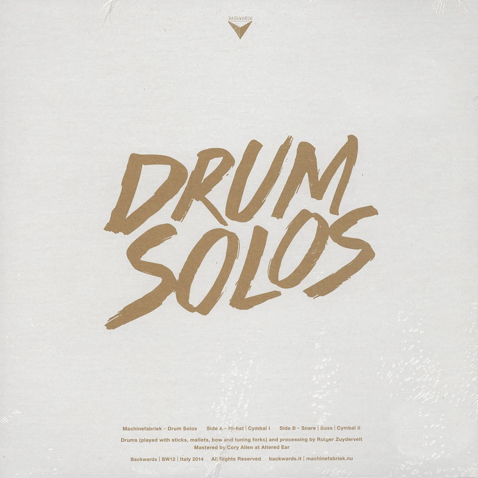 Machinefabriek - Drum Solos Colored Vinyl Edition
