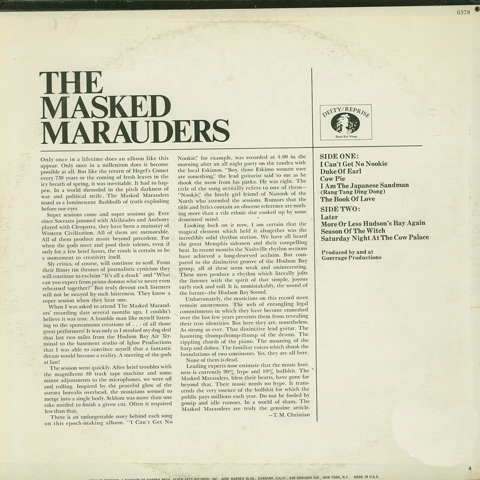 The Masked Marauders - The Masked Marauders