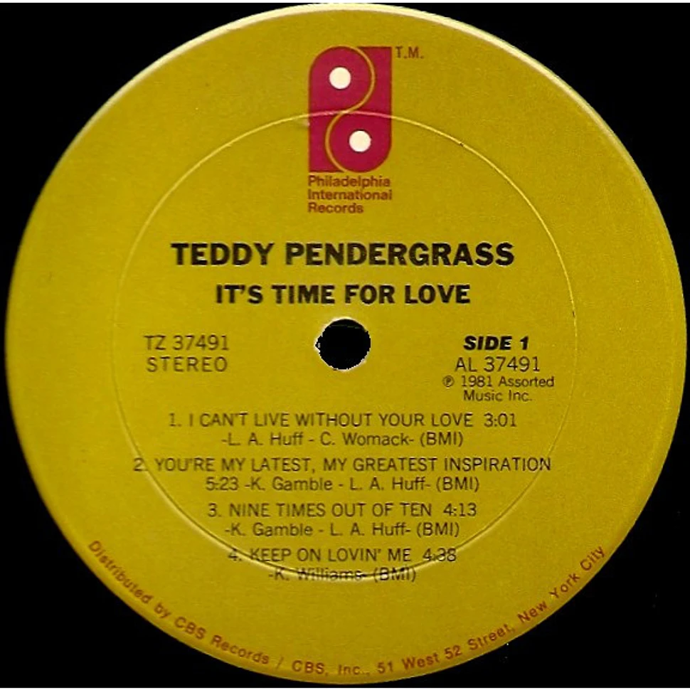 Teddy Pendergrass - It's Time For Love