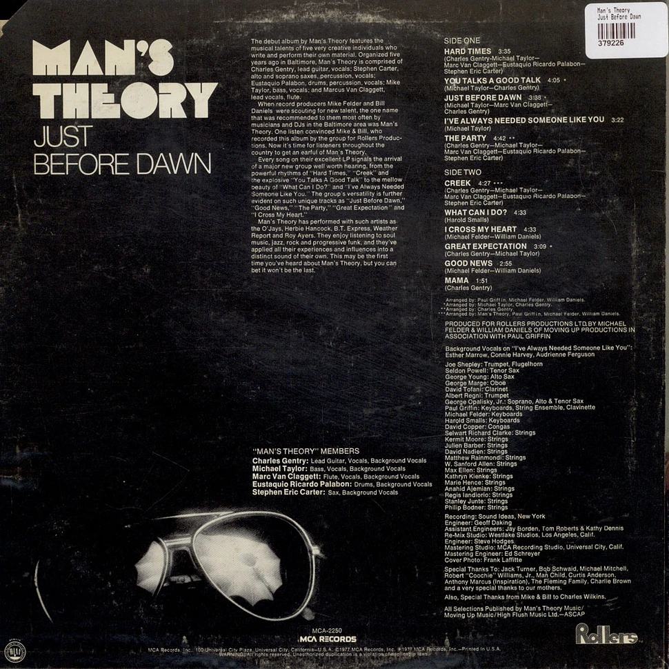 Man's Theory - Just Before Dawn
