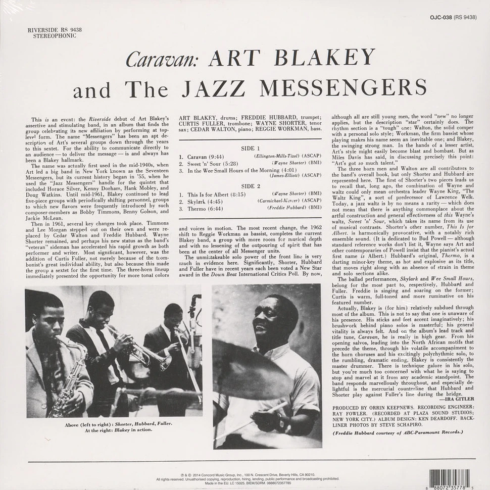 Art Blakey & The Jazz Messengers - Caravan Back To Black Edition